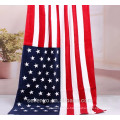 100% cotton American flag design beach towels